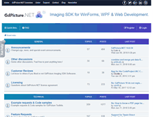 Tablet Screenshot of forums.gdpicture.com